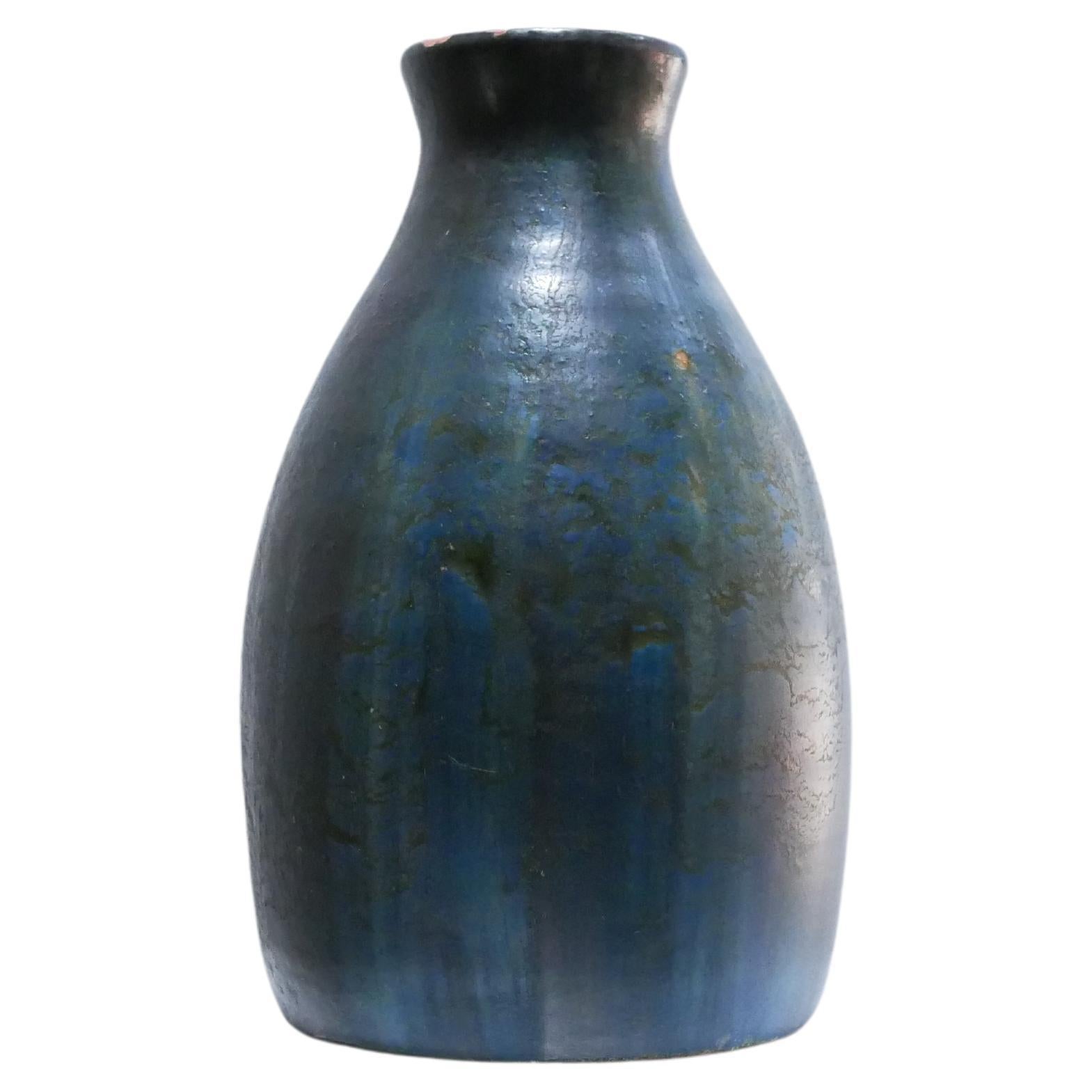 Vintage stoneware vase For Sale