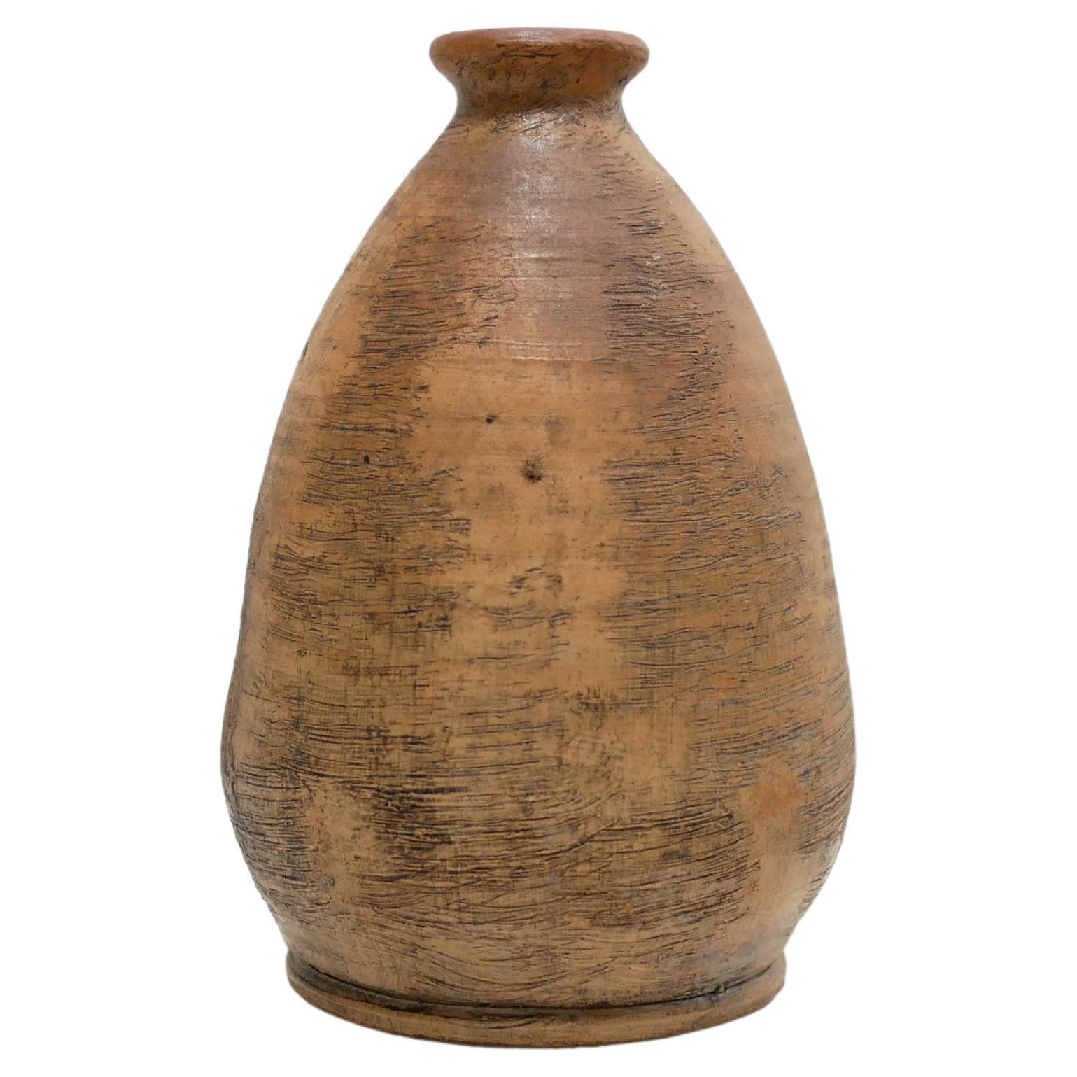 Vintage-Vase aus Steingut im Angebot