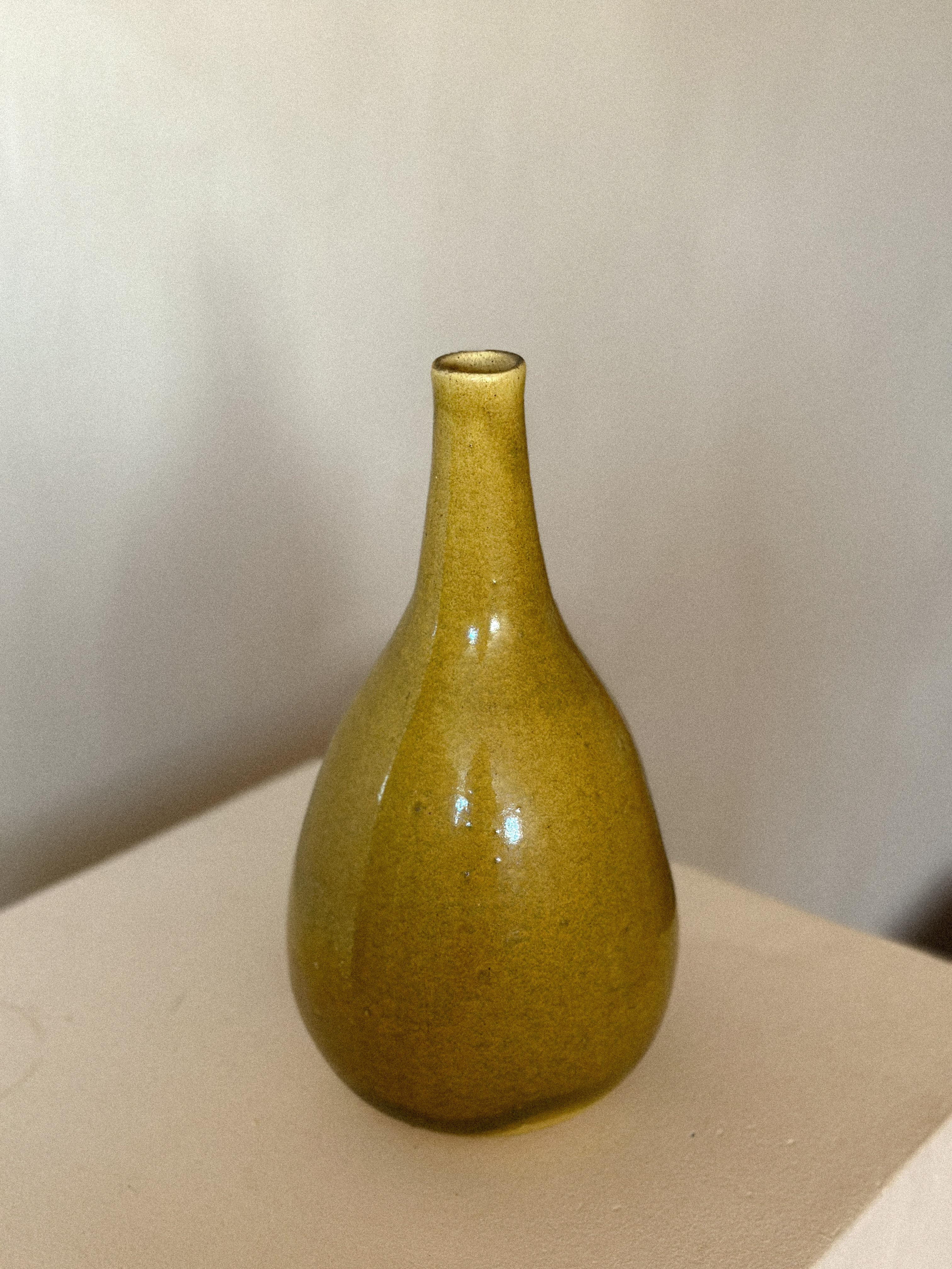 Mid-Century Modern Vintage Stoneware Vase, Spain, 1988 For Sale