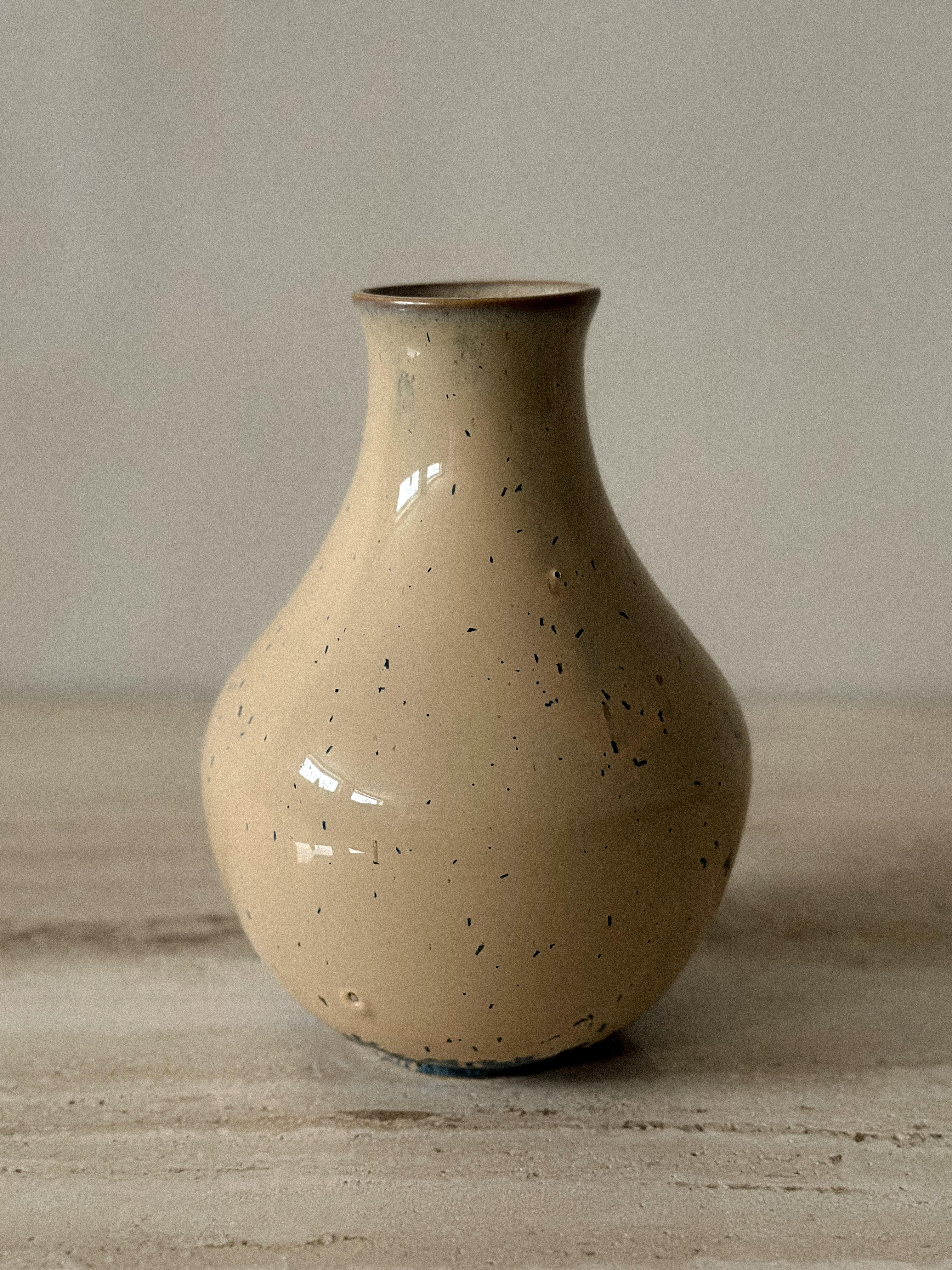 Mid-Century Modern Vintage Stoneware Vase, Spain, 1989 For Sale