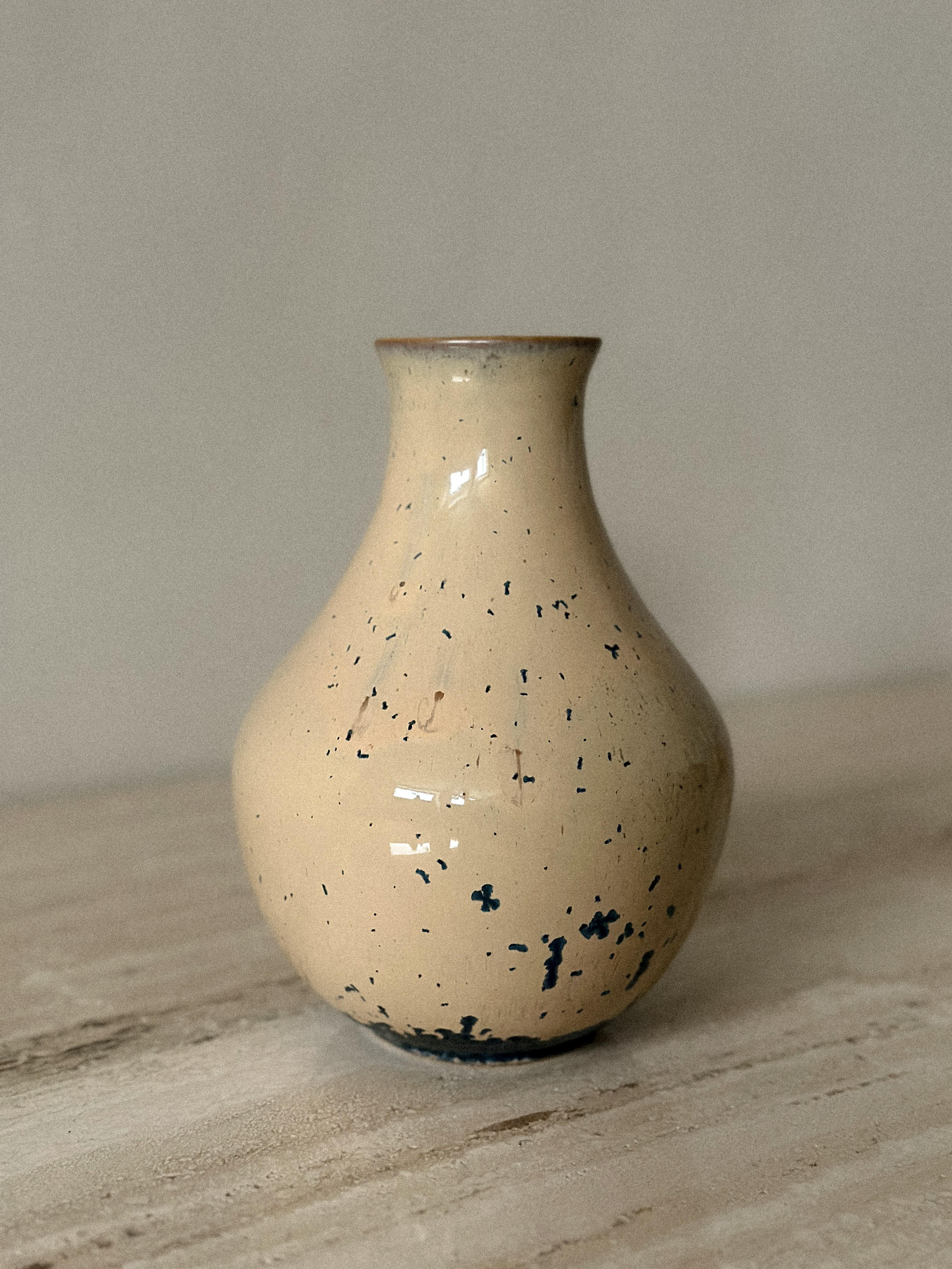 Spanish Vintage Stoneware Vase, Spain, 1989 For Sale