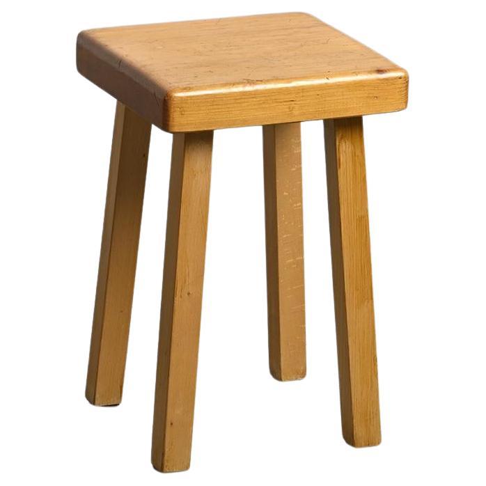 Tabouret vintage Charlotte Perriand pour les Arcs France