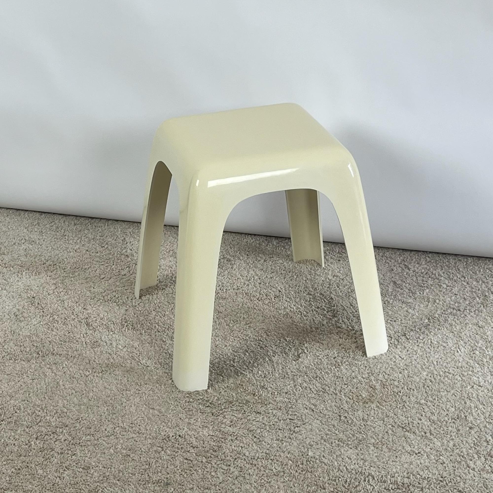 Vintage Stool 'Small' by Castiglioni Gaviraghi Lanza for Valenti Milano, 1980s  For Sale