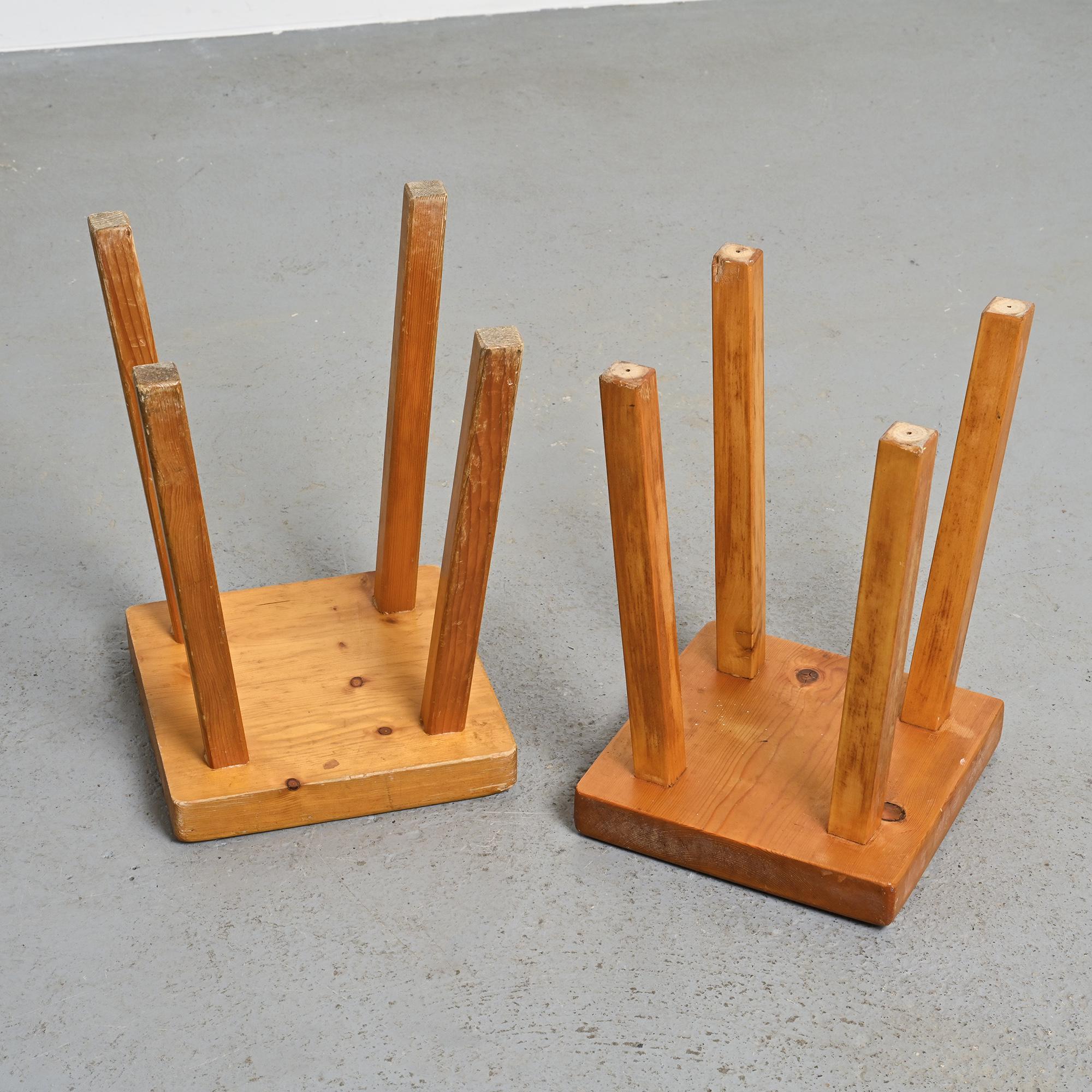 Vintage Stools from les Arcs France, Set of 2 For Sale 7