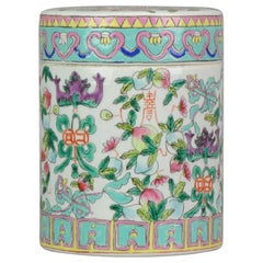 Caja tarro de almacenamiento vintage Porcelana china Proc, 2ª mitad Siglo XX