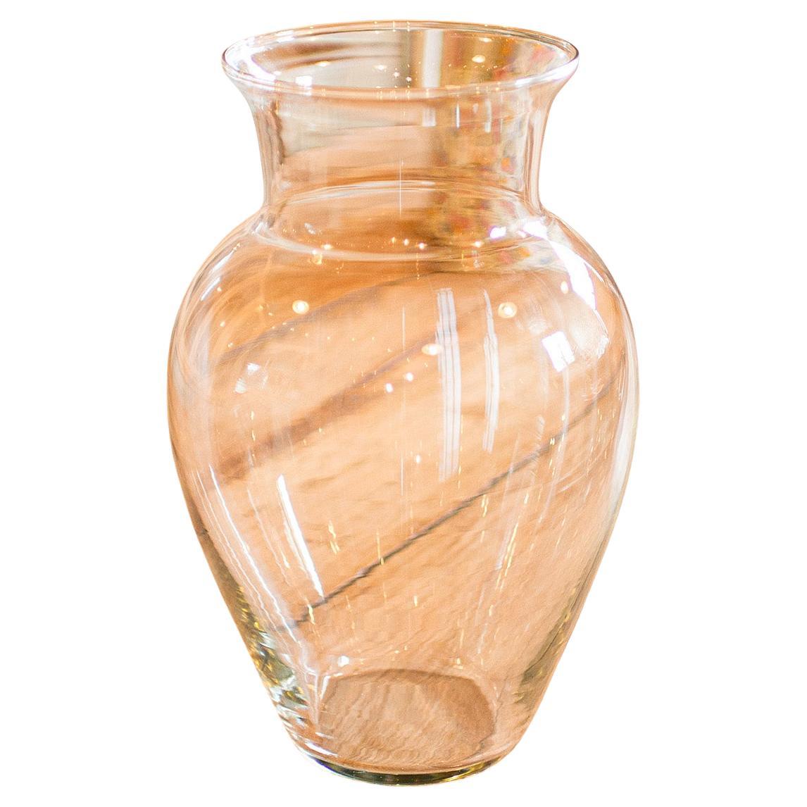 Vintage Storm Jar Light, Sueco, Cristal, Jarrón Huracán, Portavelas, C.1960