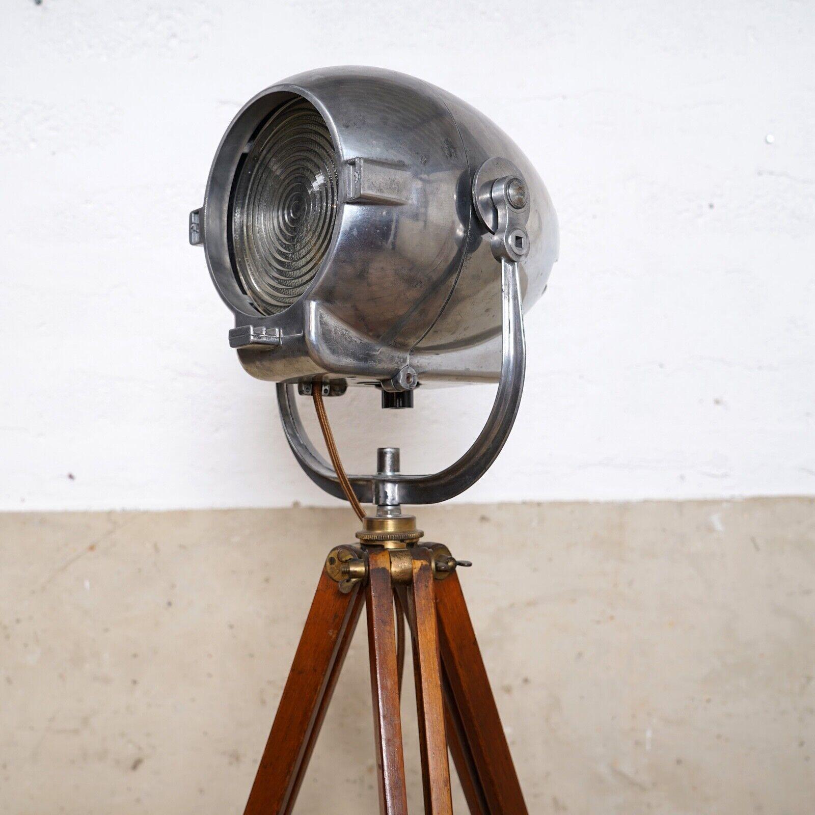 Mid-Century Modern Vintage Strand Electric Theatre Film Spotlight Studio Industrial Floor Lamp