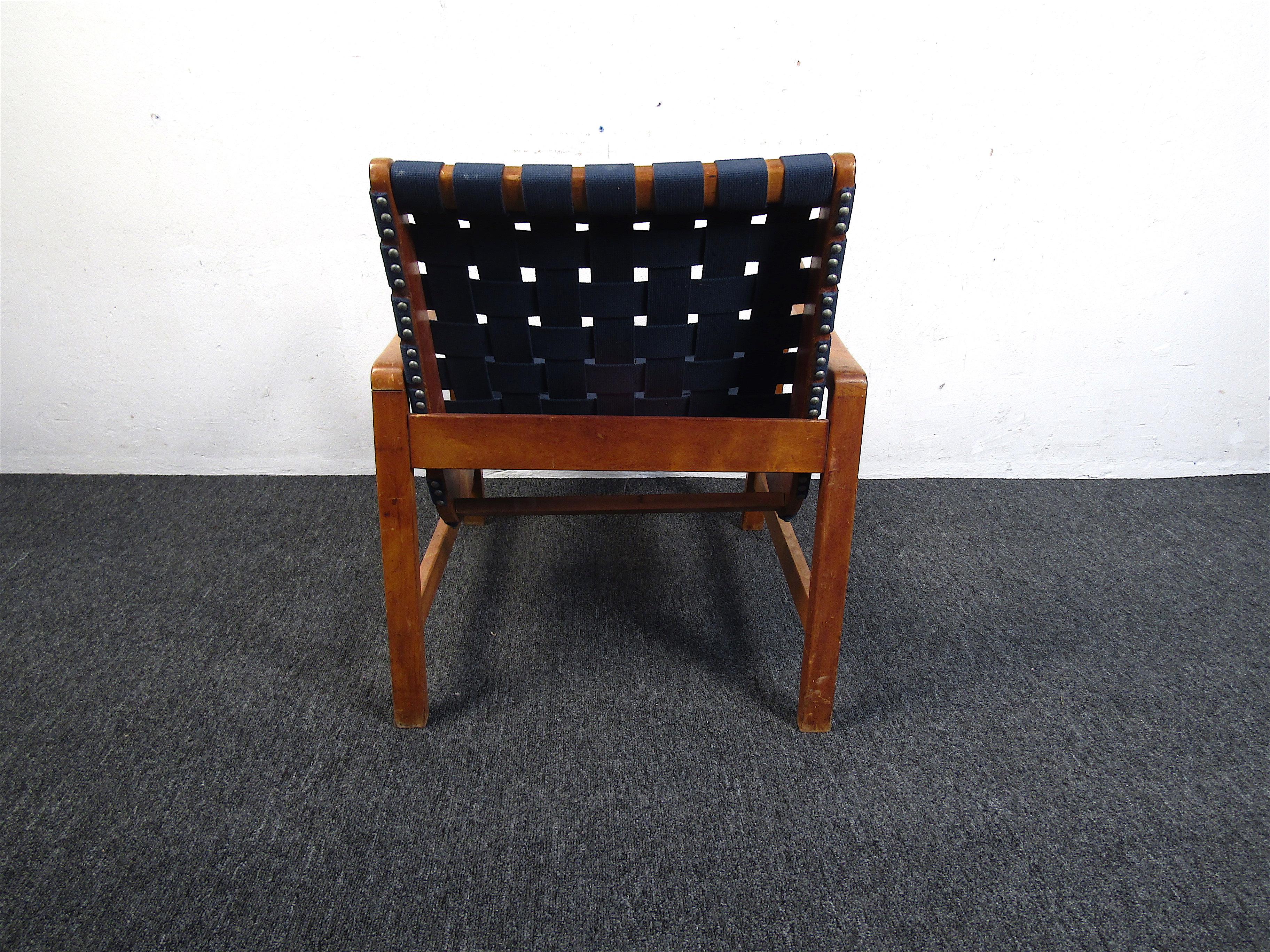 20th Century Vintage Strap Chair For Sale