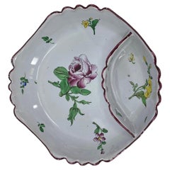 Vintage Strasbourg Style Faience Crudite Dish