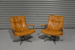 Vintage Strässle "Gentilina" Lounge Swivel Armchairs, Switzerland, 1960s