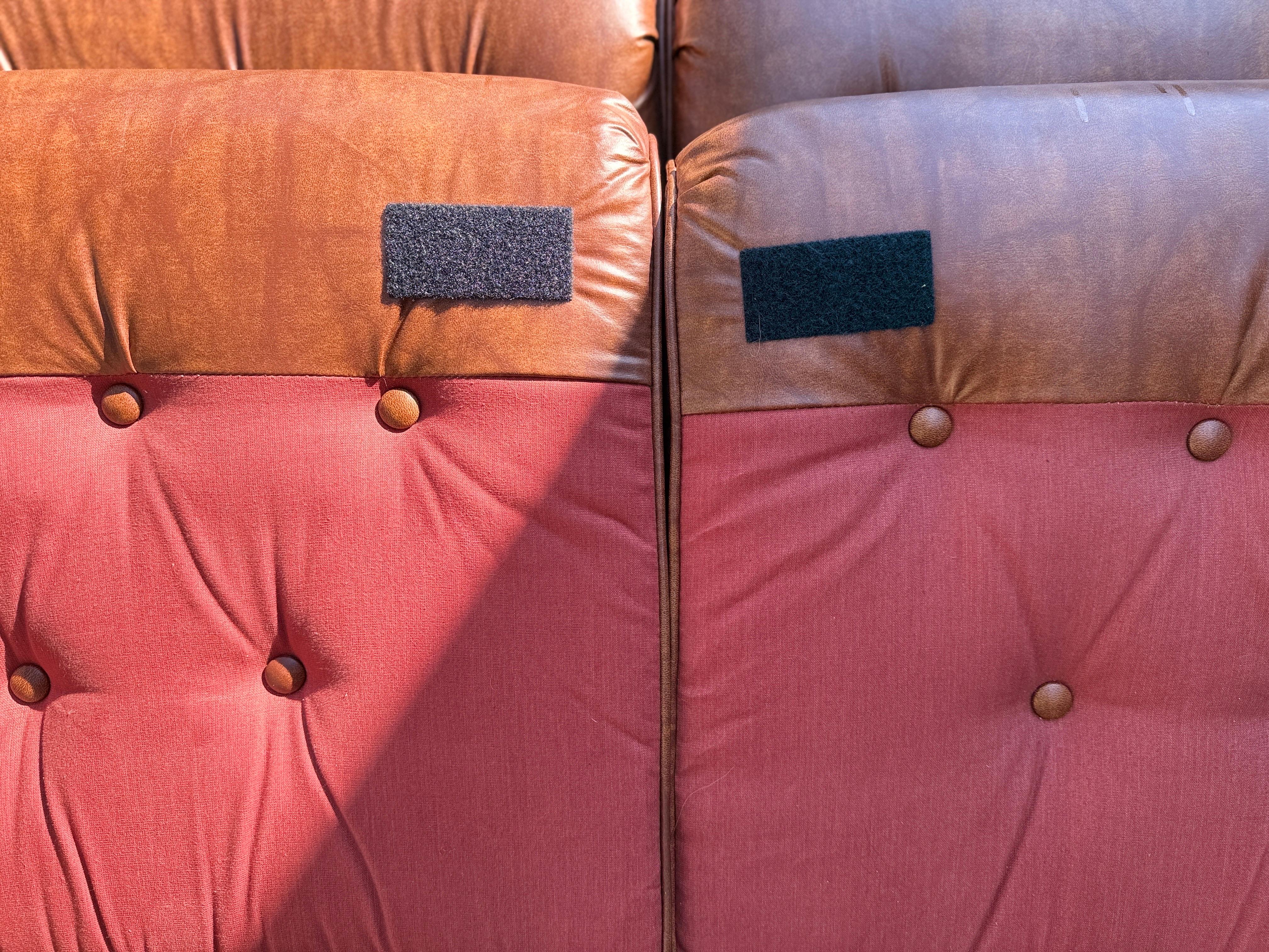 Vintage Stratford Designs Sofá Chesterfield de piel vintage Sofá de piel marrón en venta 6