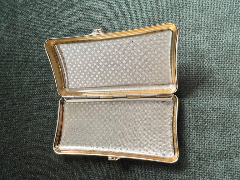 vintage stratton cigarette case Vintage Stratton Cigarette Case and Bric Lux Paris Lipstick Lighter Set at  1stDibs