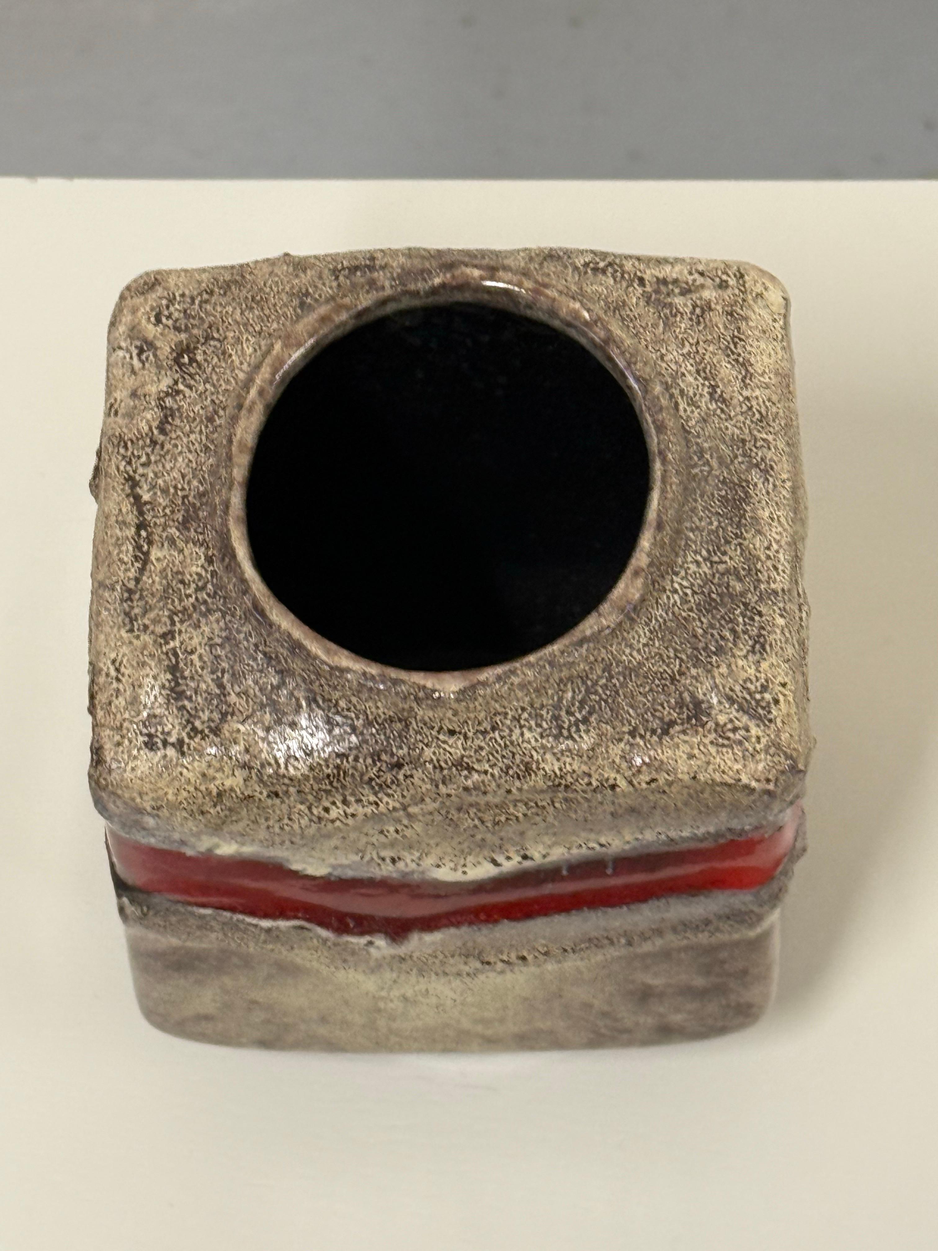 Jarrón Vintage Strehla Keramik - West German Pottery, Años 60 siglo XX en venta