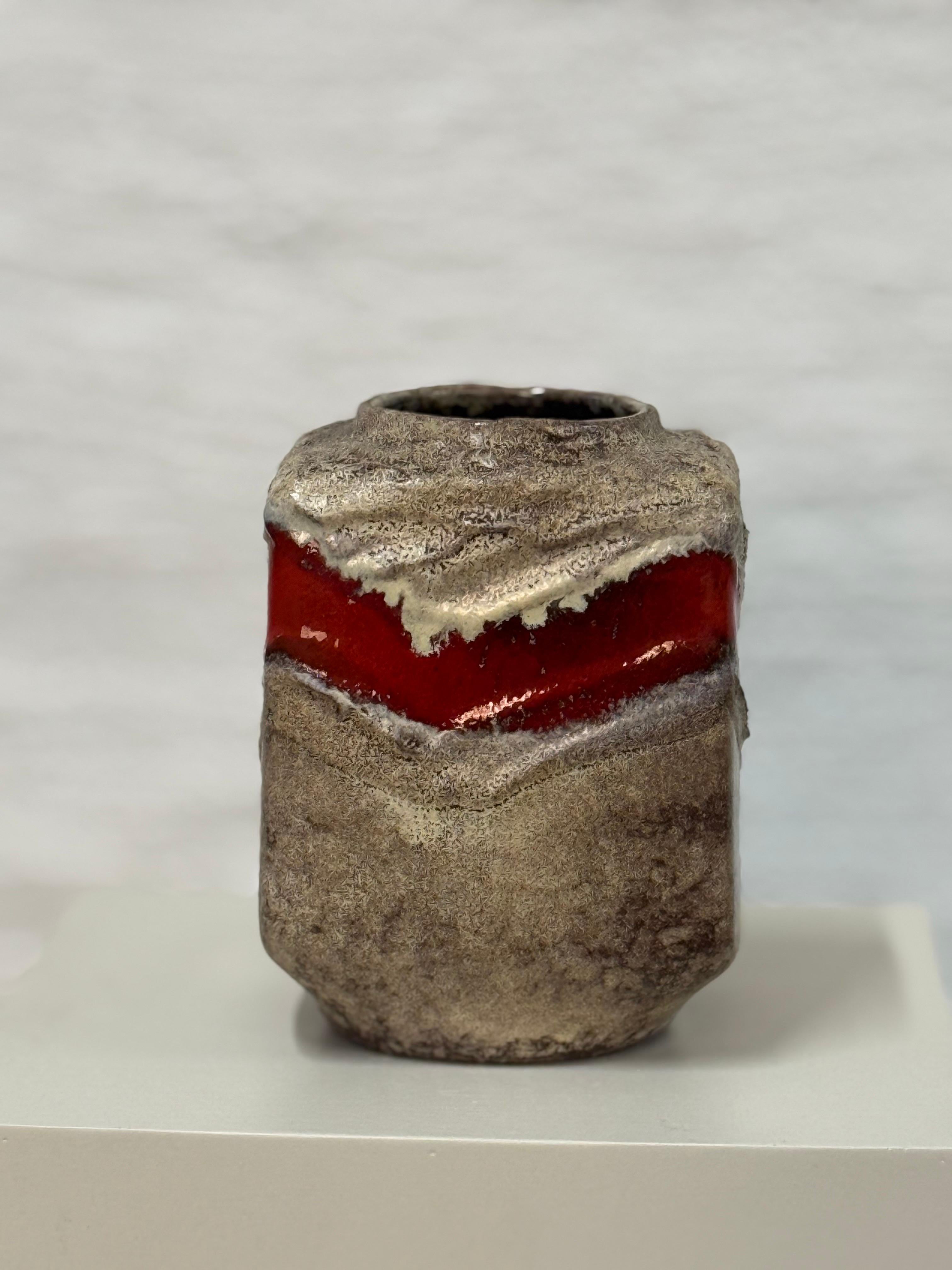 Jarrón Vintage Strehla Keramik - West German Pottery, Años 60 en venta 1