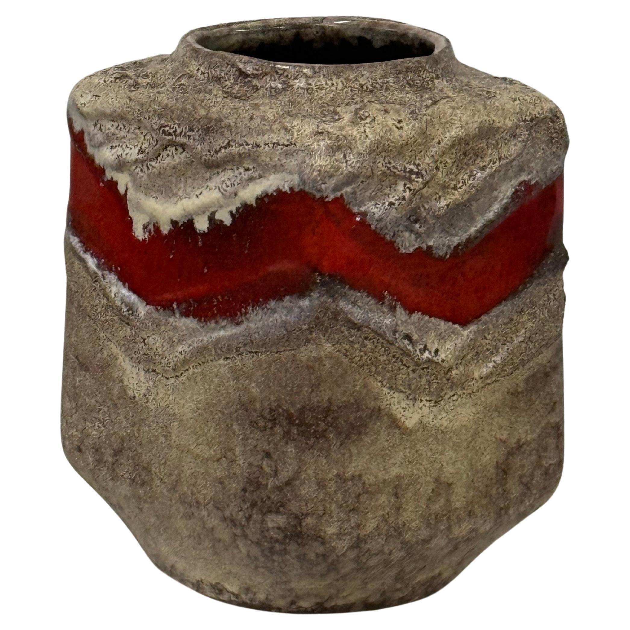 Vintage Strehla Keramik Vase – West German Pottery, 1960s