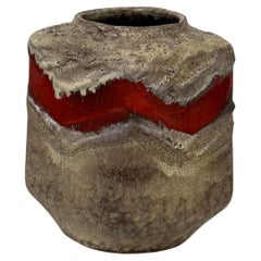Jarrón Vintage Strehla Keramik - West German Pottery, Años 60