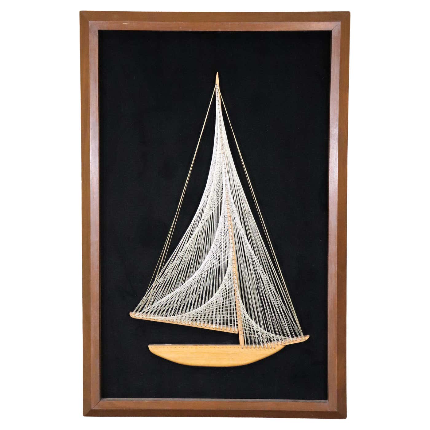 Vintage String Art Ship For Sale at 1stDibs