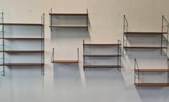 Vintage String Book Shelves, 1960s
