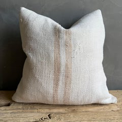Vintage Stripe Grain Pillow with Down Insert
