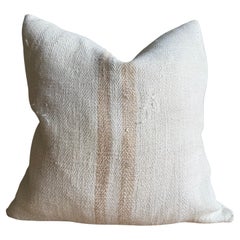 Vintage Stripe Grain Pillow with Down Insert