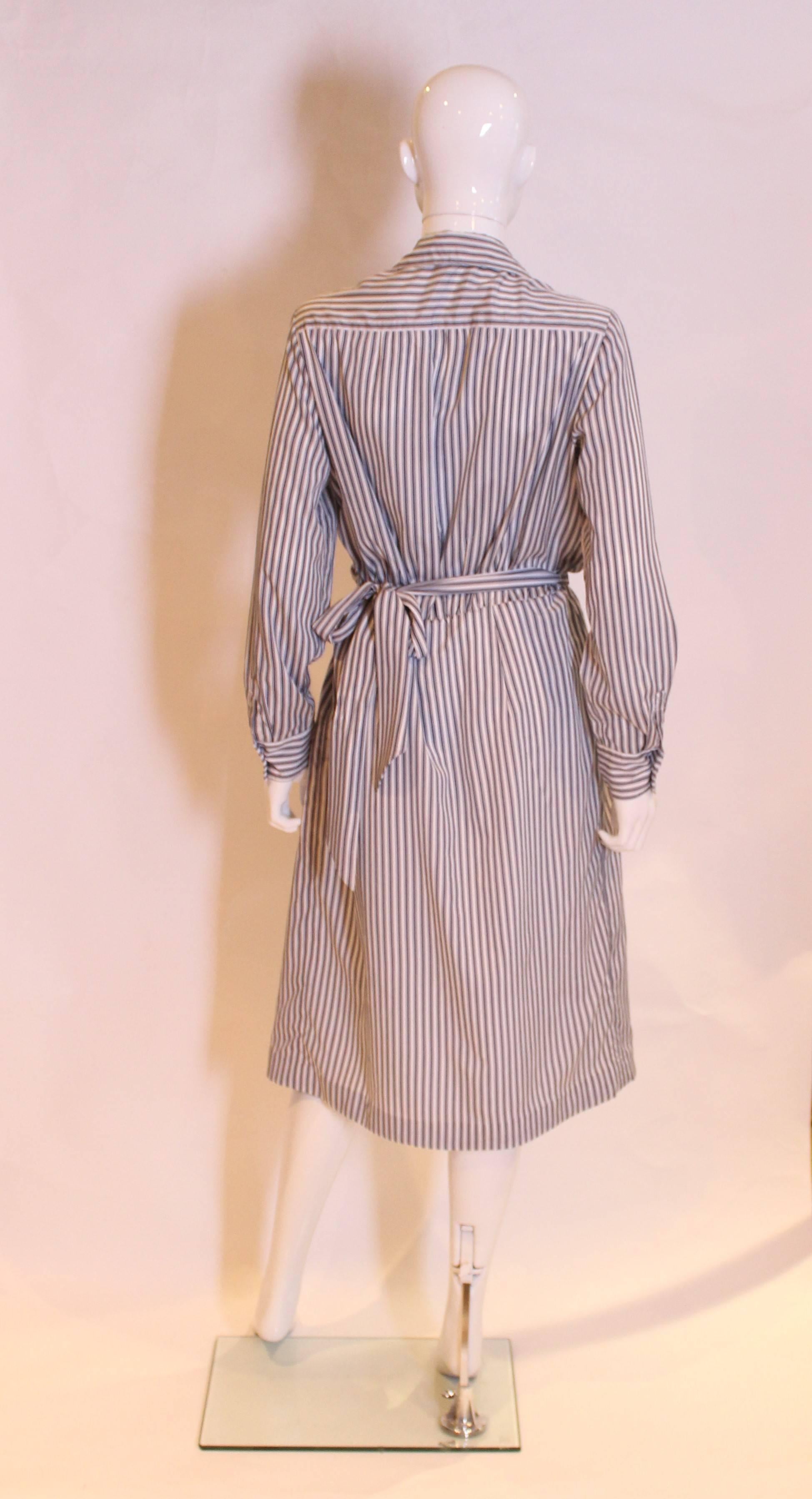 Women's  Vintage Stripe Shirtwaister by J Tiktiner France For Sale
