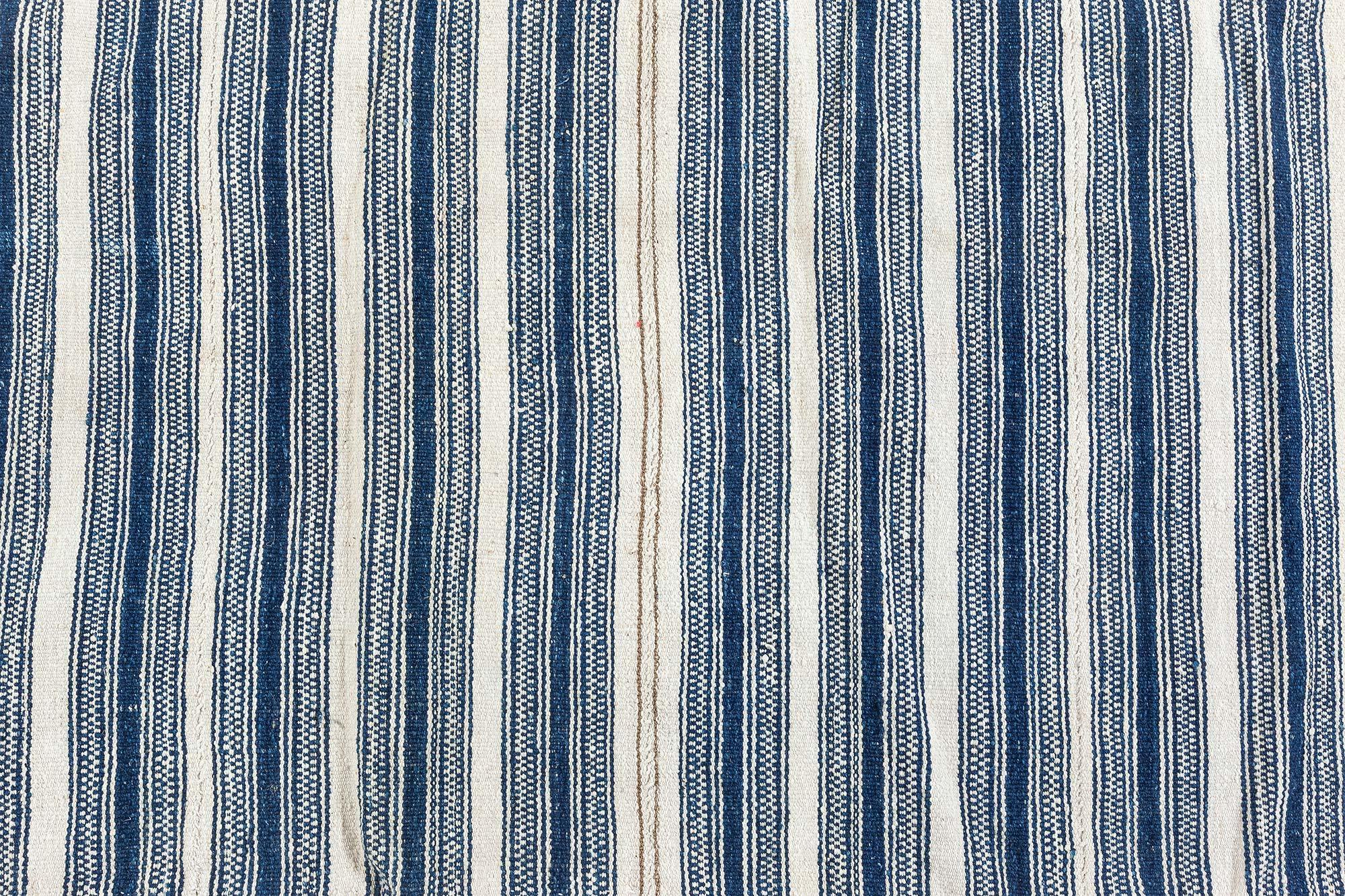 Perse Vintage Striped Persian Kilim Rug Doris Leslie Blau en vente