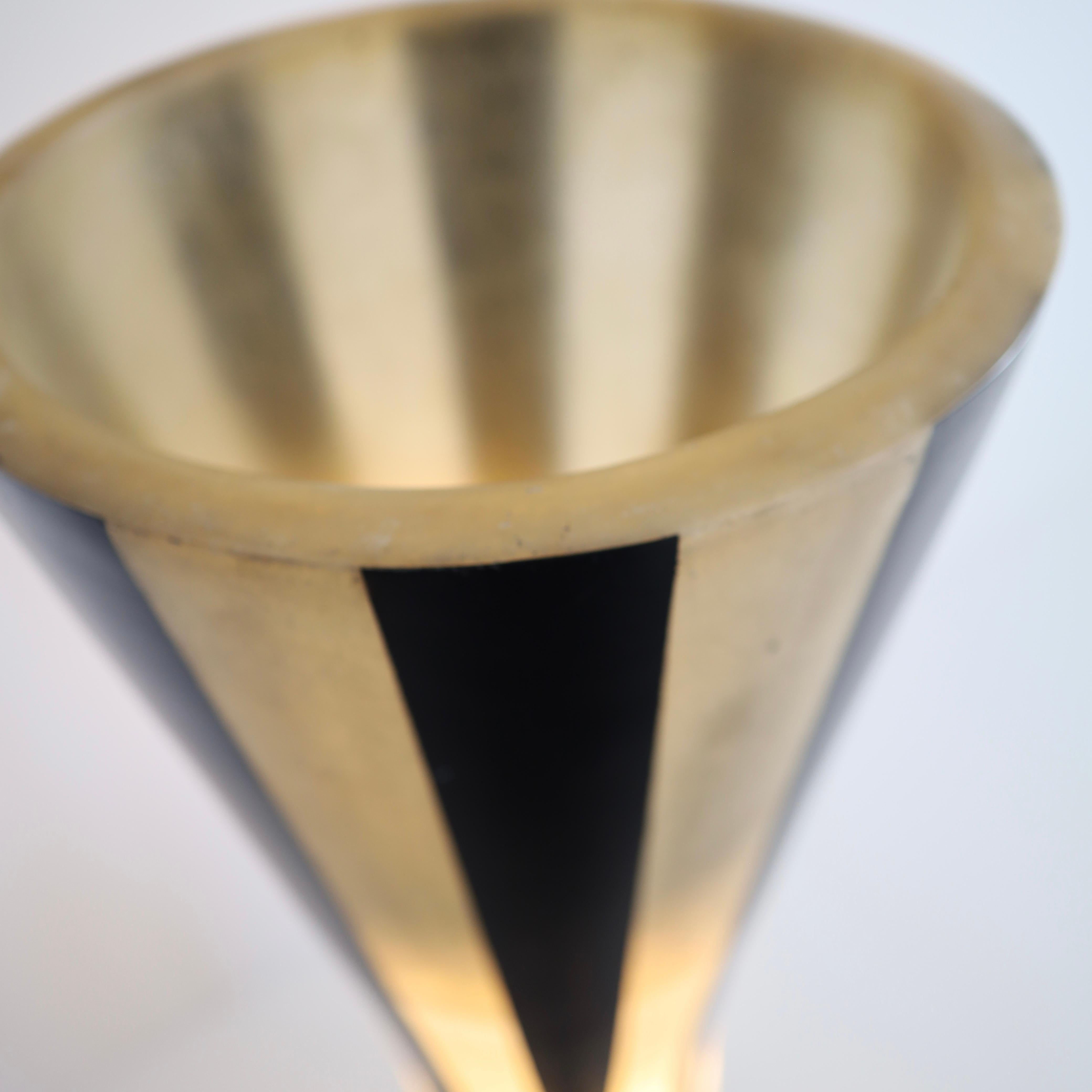 Jardinière / lampe vintage à rayures #1 Bon état - En vente à Chicago, IL