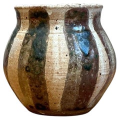 Vintage Striped Studio Pottery Vase