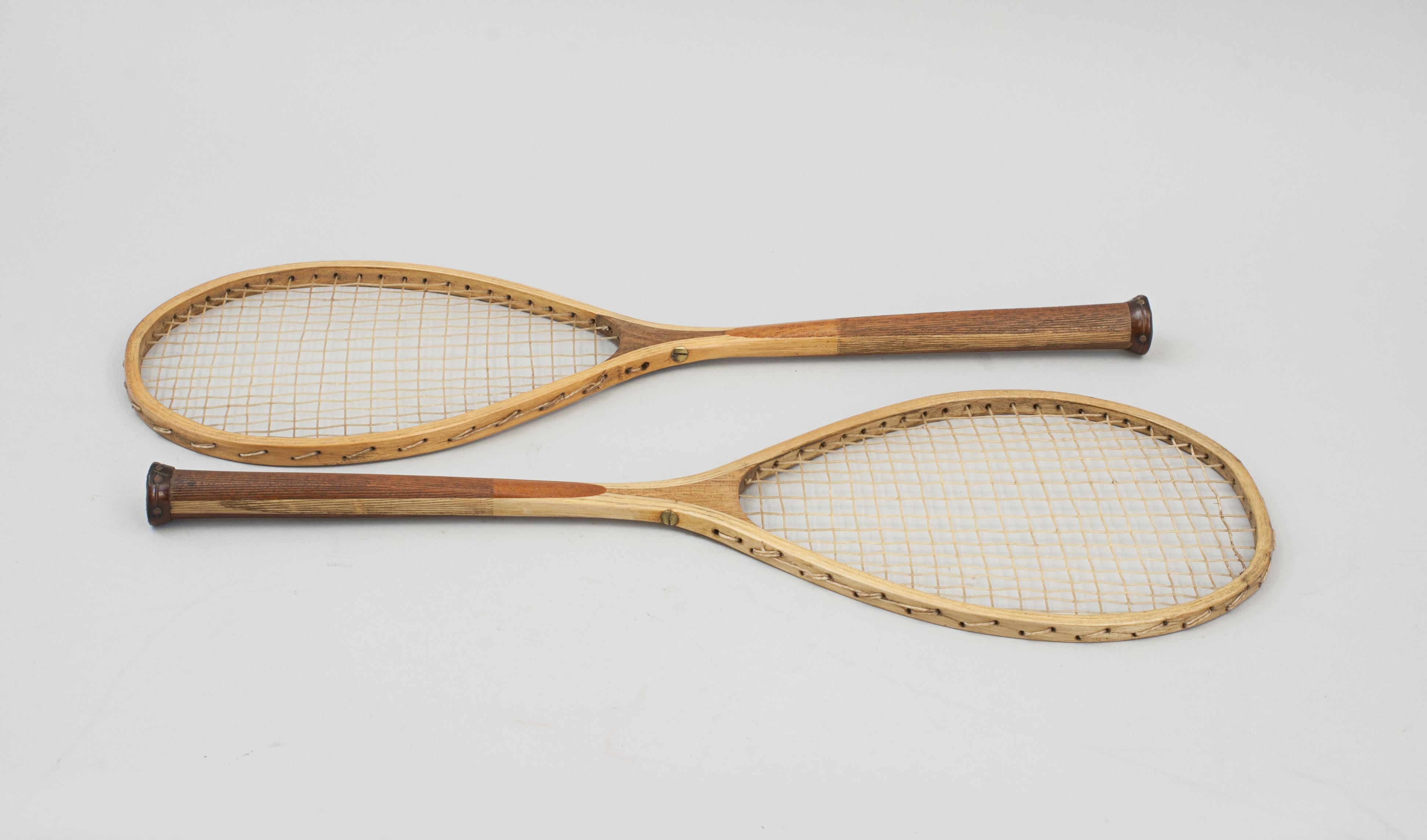 Late 19th Century Vintage, Strung Table Tennis Rackets For Sale