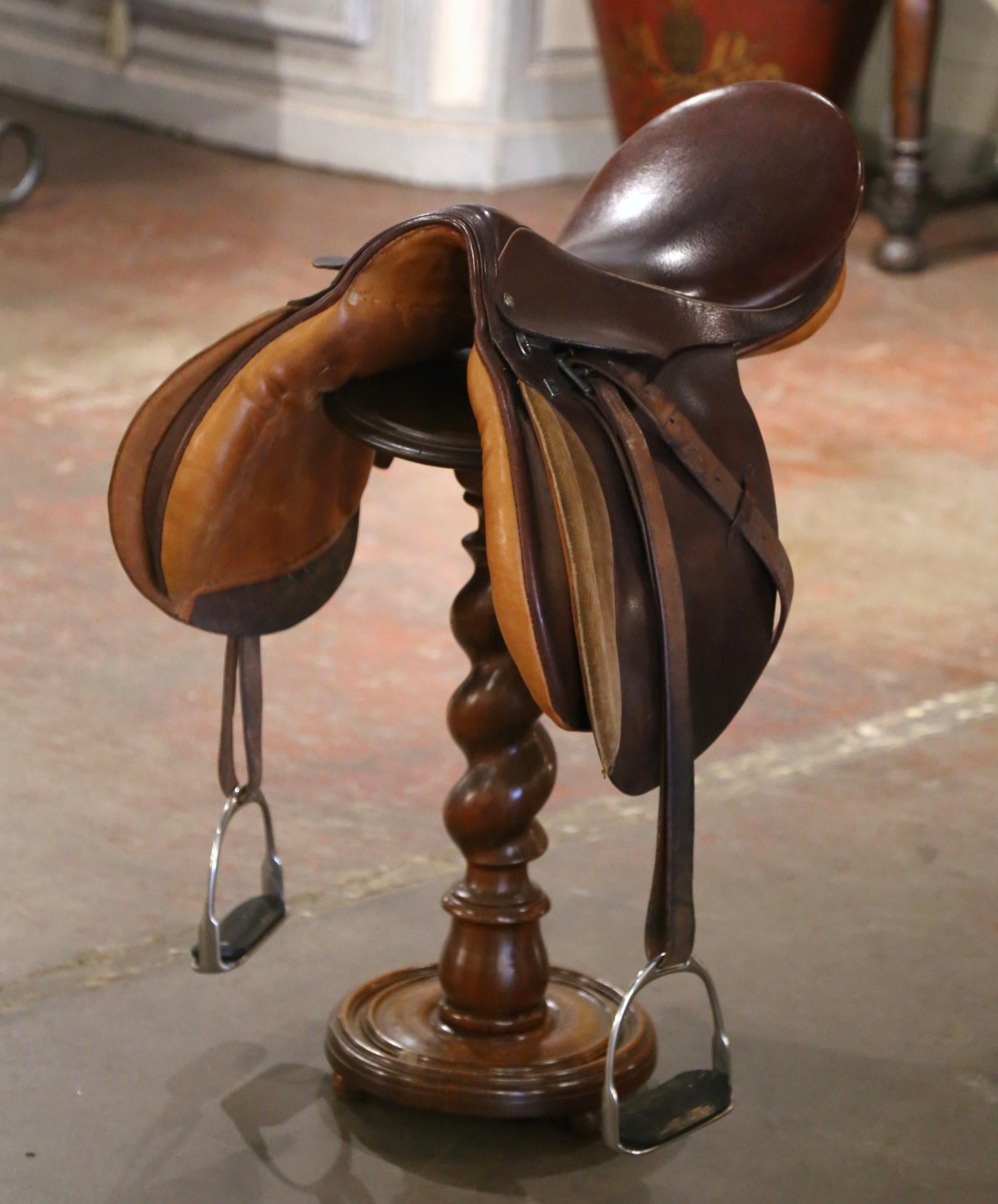 Vintage Stubben Siegfried Schweizer Brown Leder Pferdesattel im Zustand „Hervorragend“ im Angebot in Dallas, TX