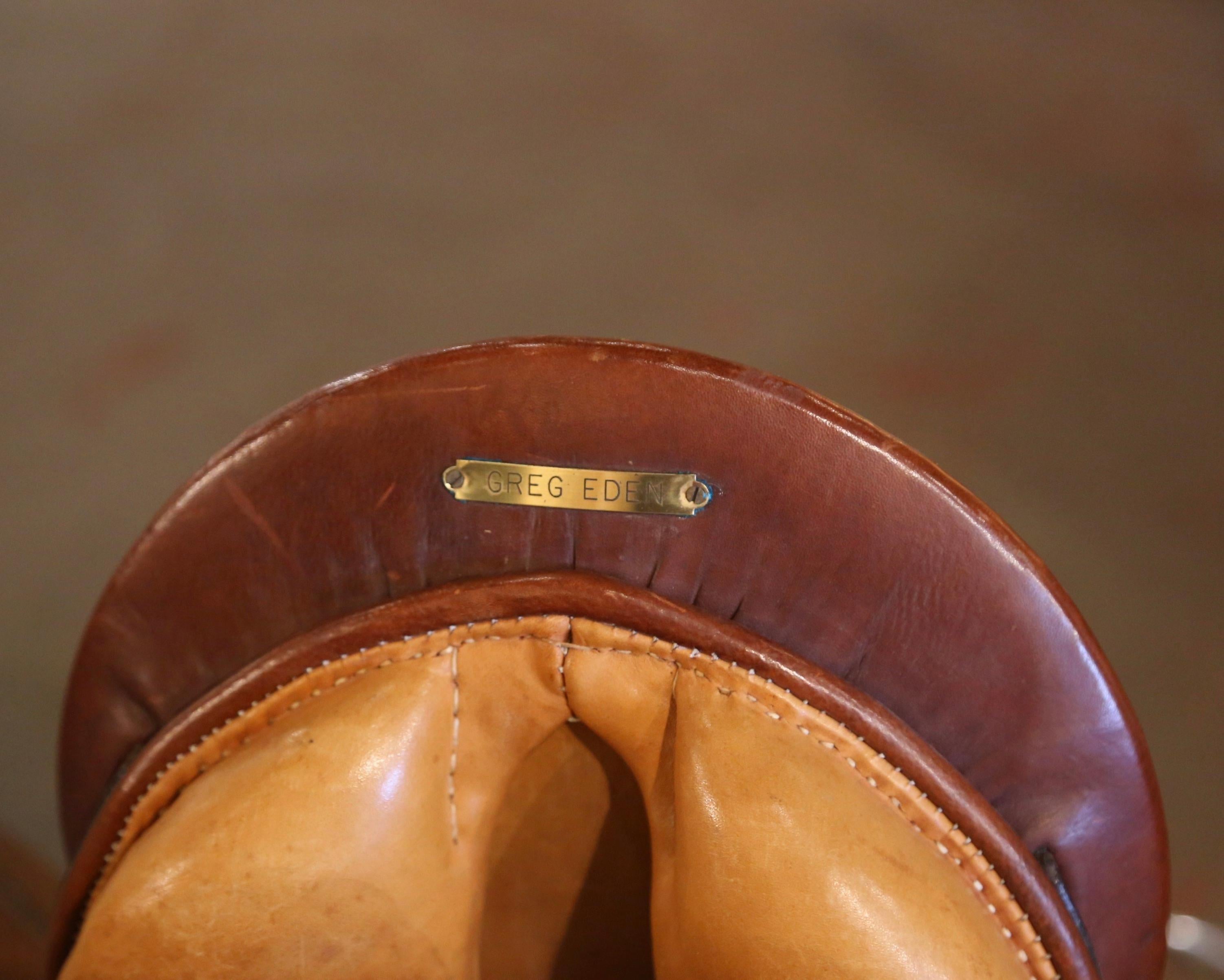 Vintage Stubben Siegfried Schweizer Brown Leder Pferdesattel im Angebot 3