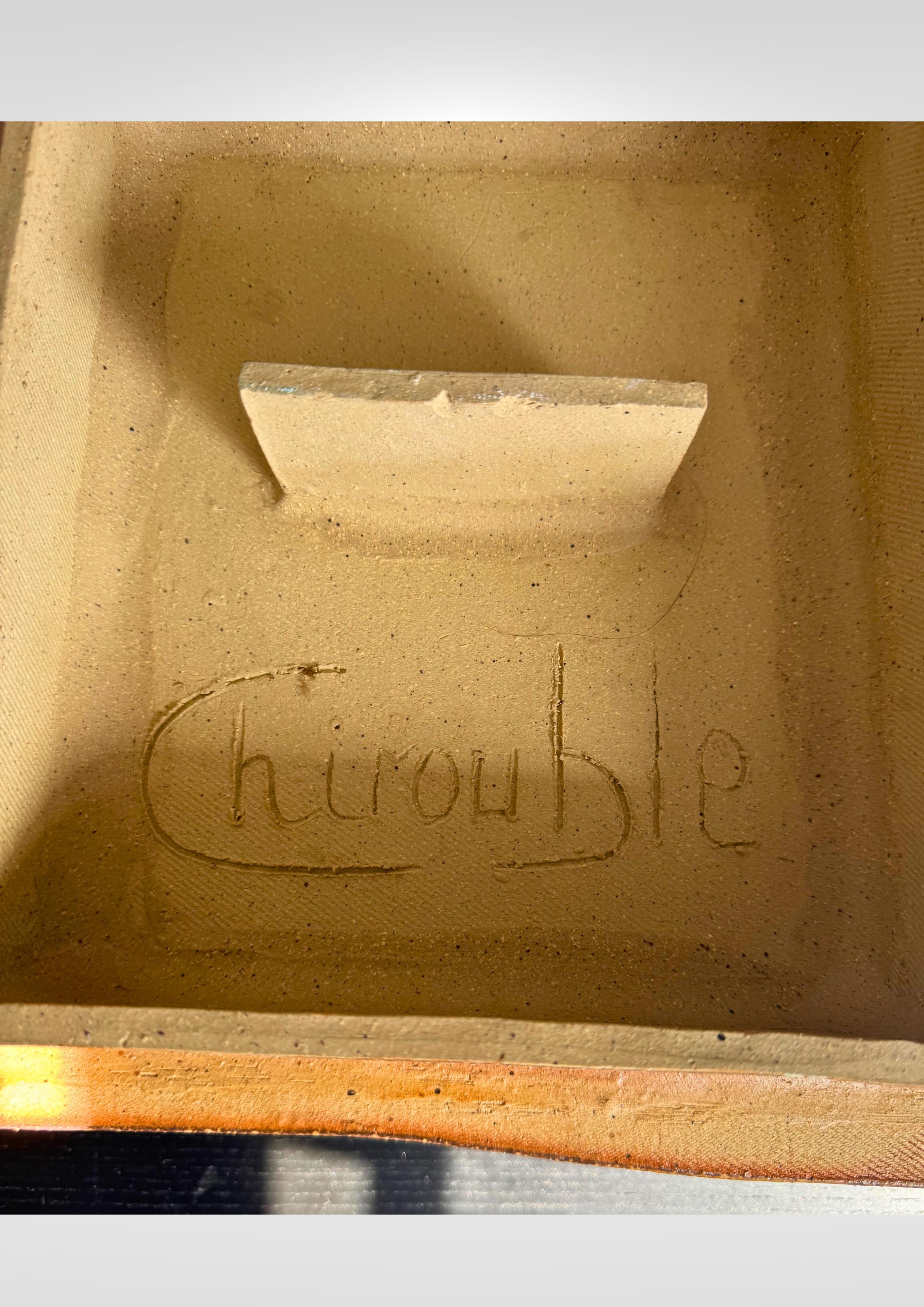 Ceramica Studio Studio A in ceramica Stoneware Grande vaso da appendere a parete firmato in vendita