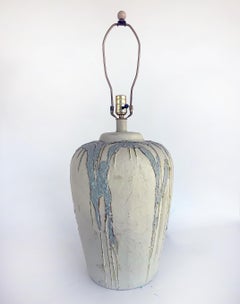 Vintage Studio Ceramic Table Lamps with Great Textures, Pair