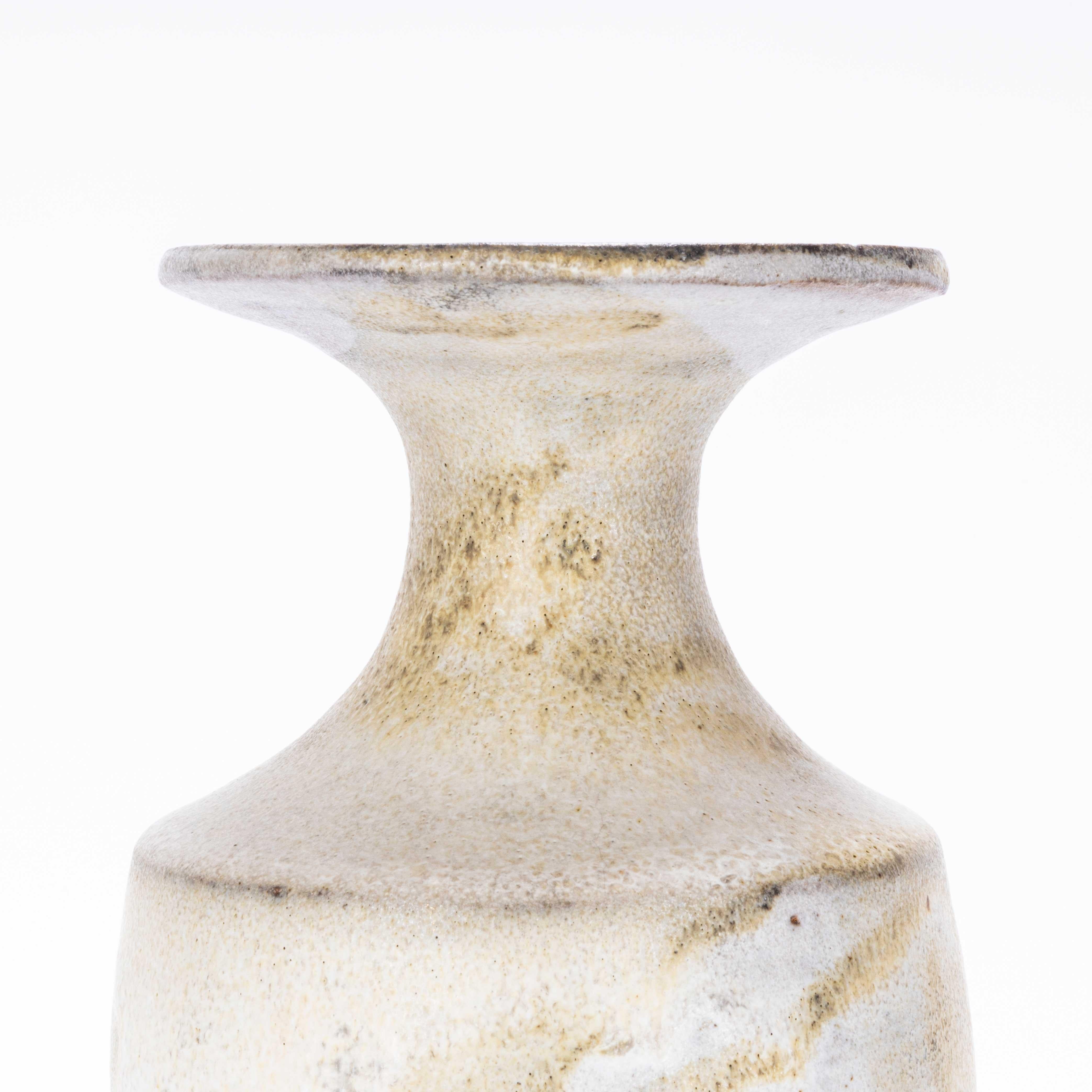 Vintage Studio Ceramics Tall Vase - Washed Glaze In Good Condition In Hook, Hampshire
