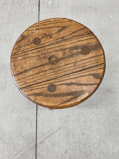 Tabouret tripode français vintage Studio Craft