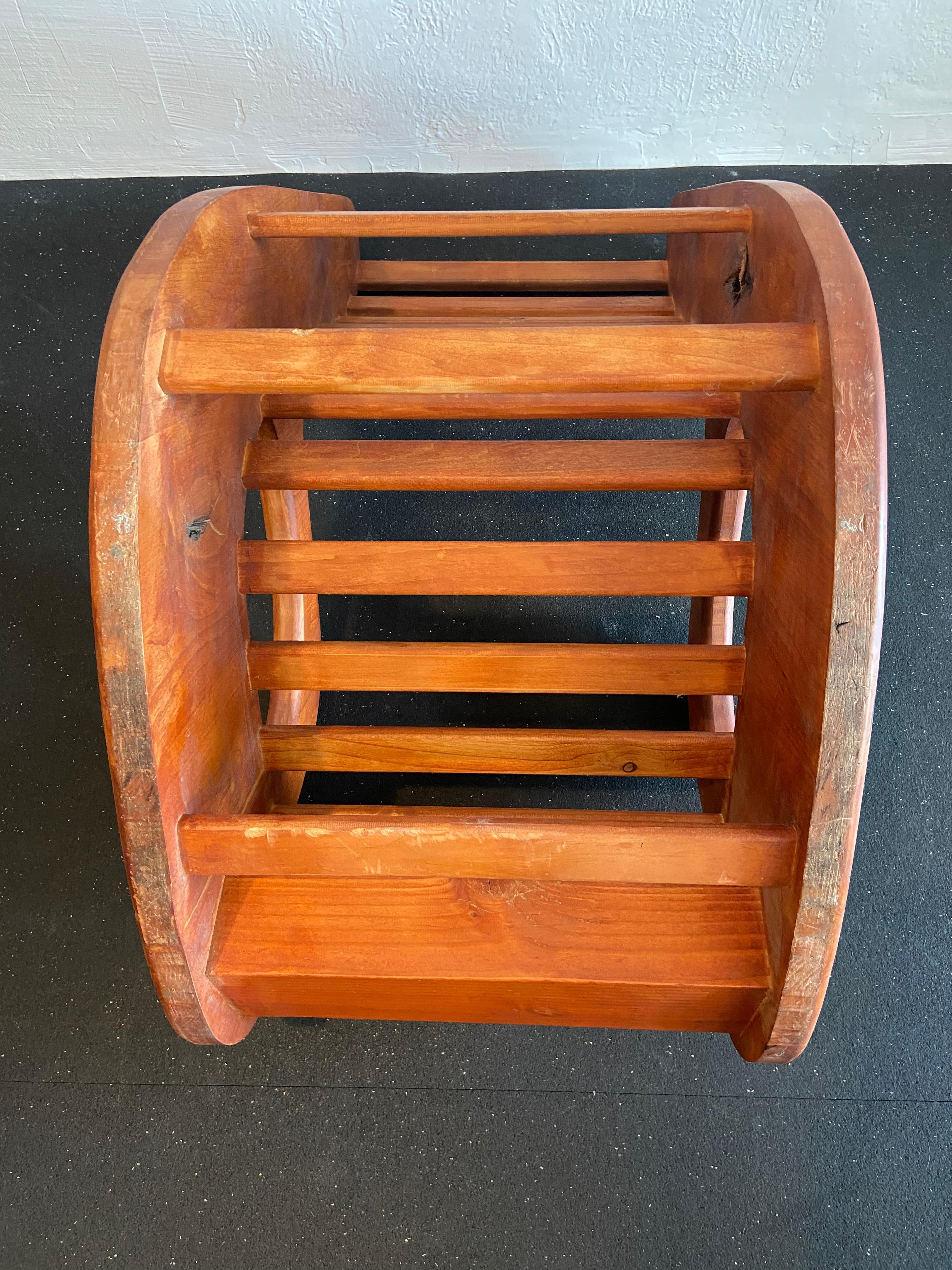 Studio Craft Organic-Form Rocking Chair In Good Condition For Sale In West Palm Beach, FL