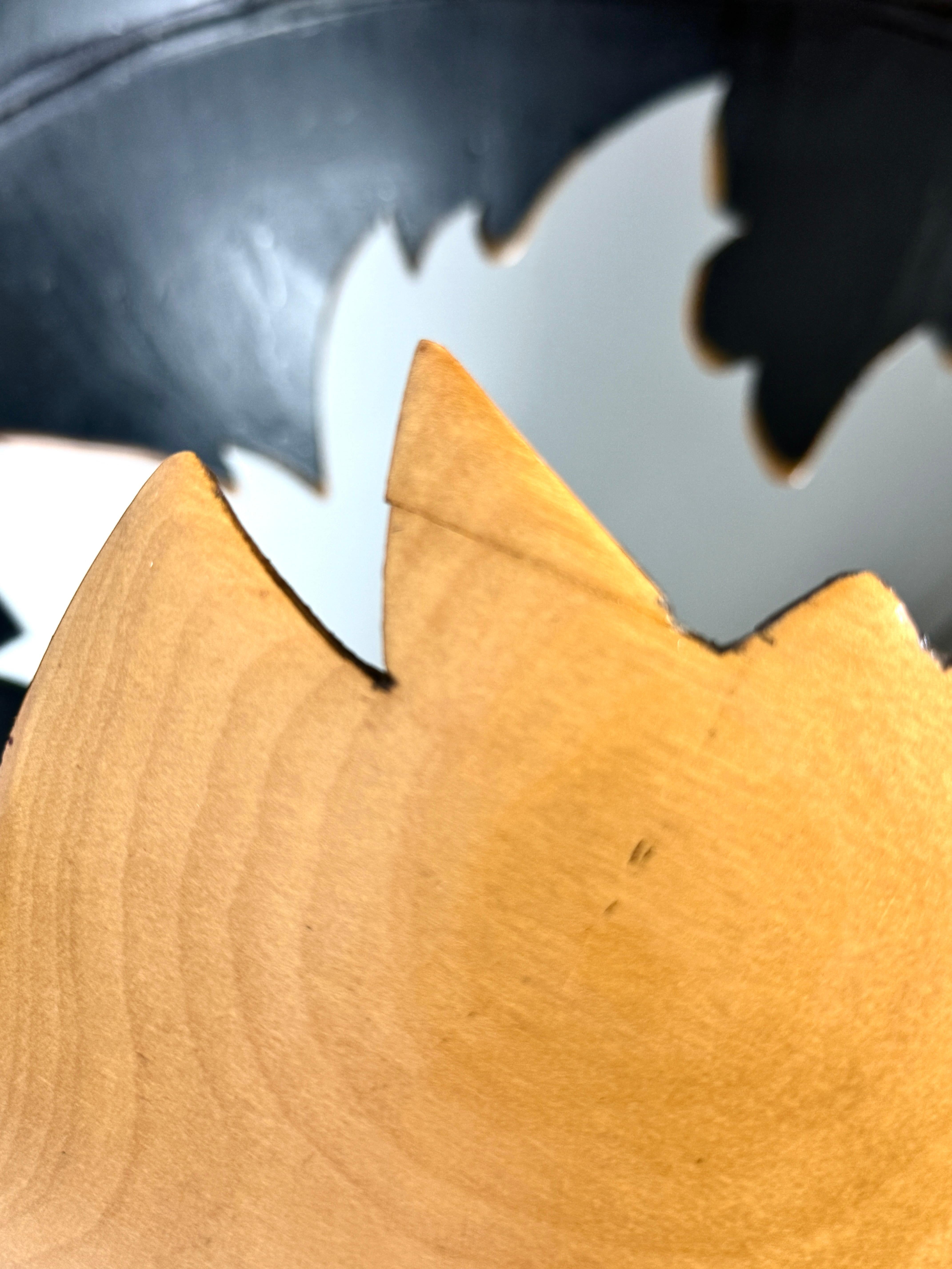 Amerikanische brutalistische amerikanische Studio Craft-Wandspiegel-Skulptur aus rundem Holz, 1980er Jahre im Angebot 4