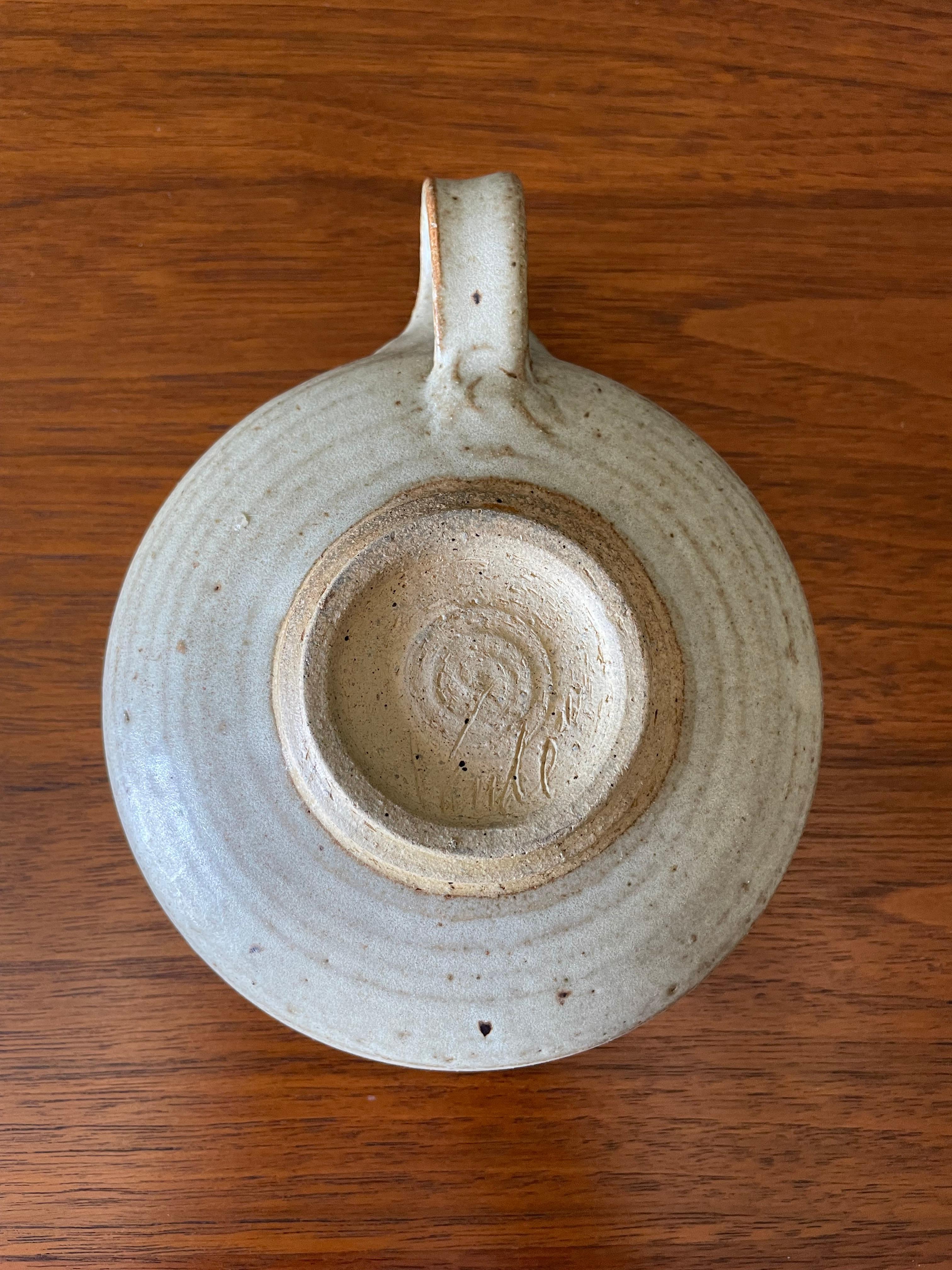 20th Century Vintage Studio Crafted Ceramic Coffee Mug circa 1970s
