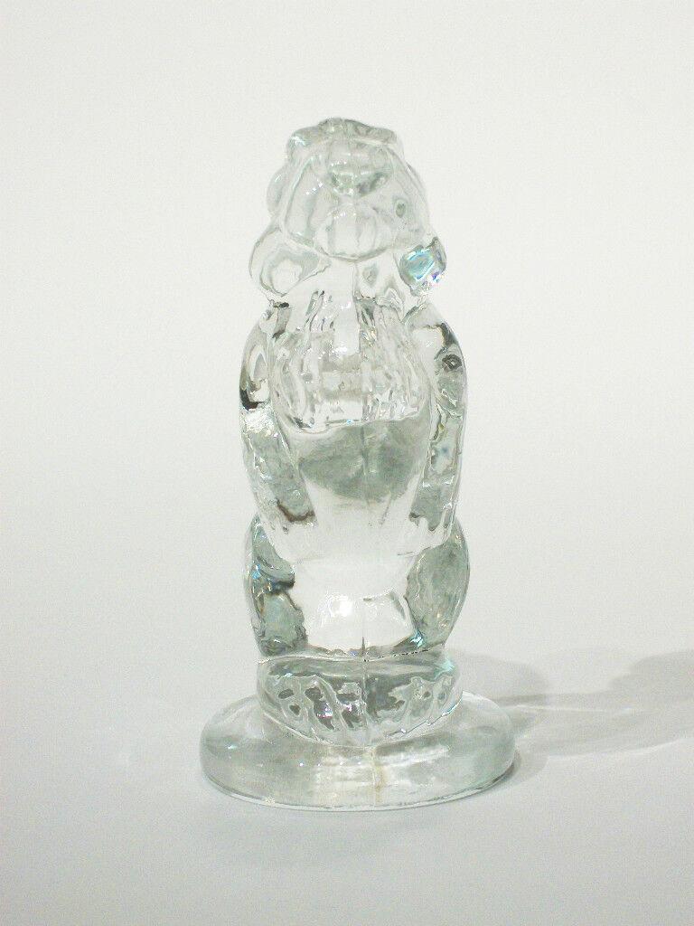Hand-Crafted Vintage Studio Glass Rabbit Figure Paper Weight, Russia, circa 1980s For Sale