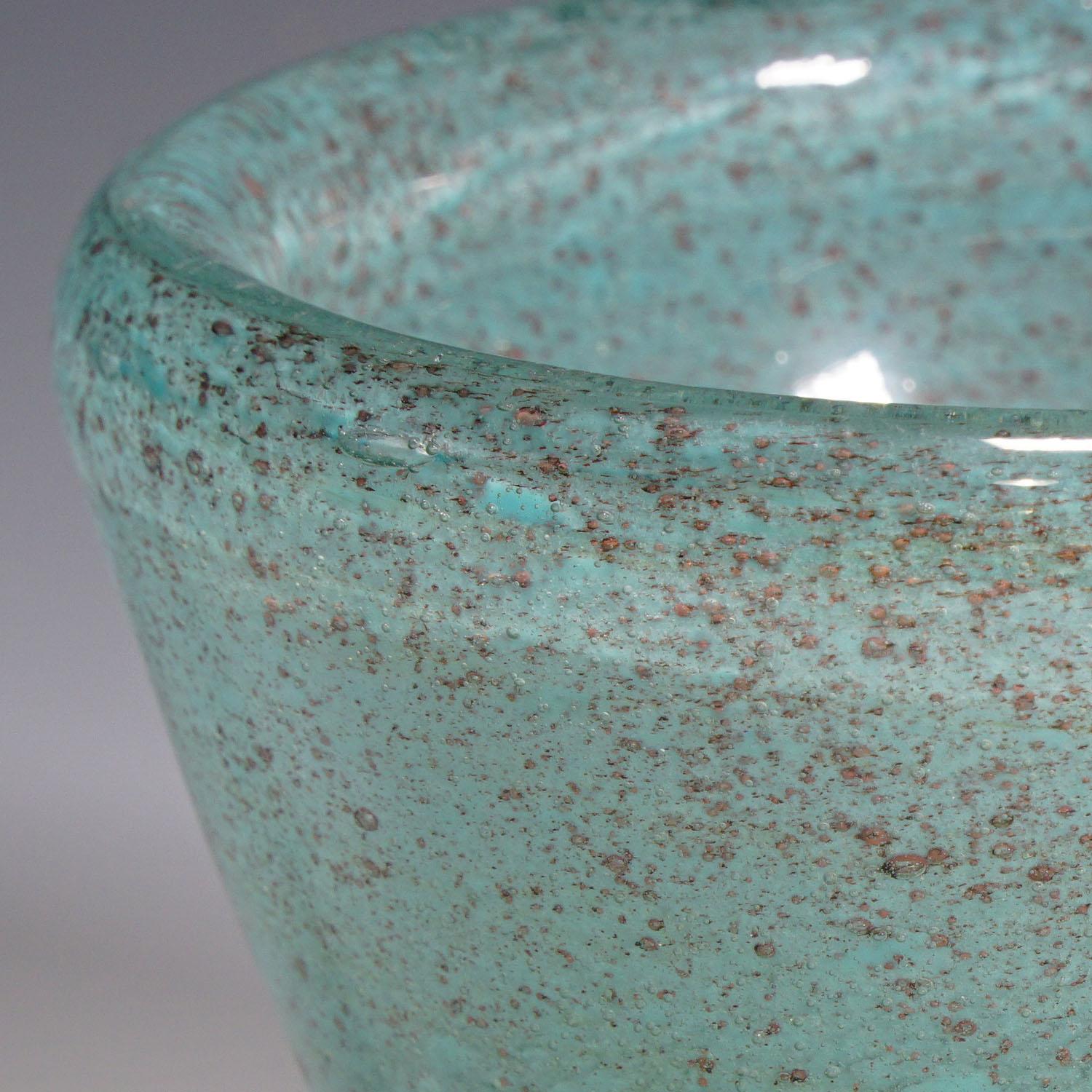 Mid-Century Modern Vintage Studio Glass Vase by Volkard Precht 'attr.' ca. 1960s For Sale