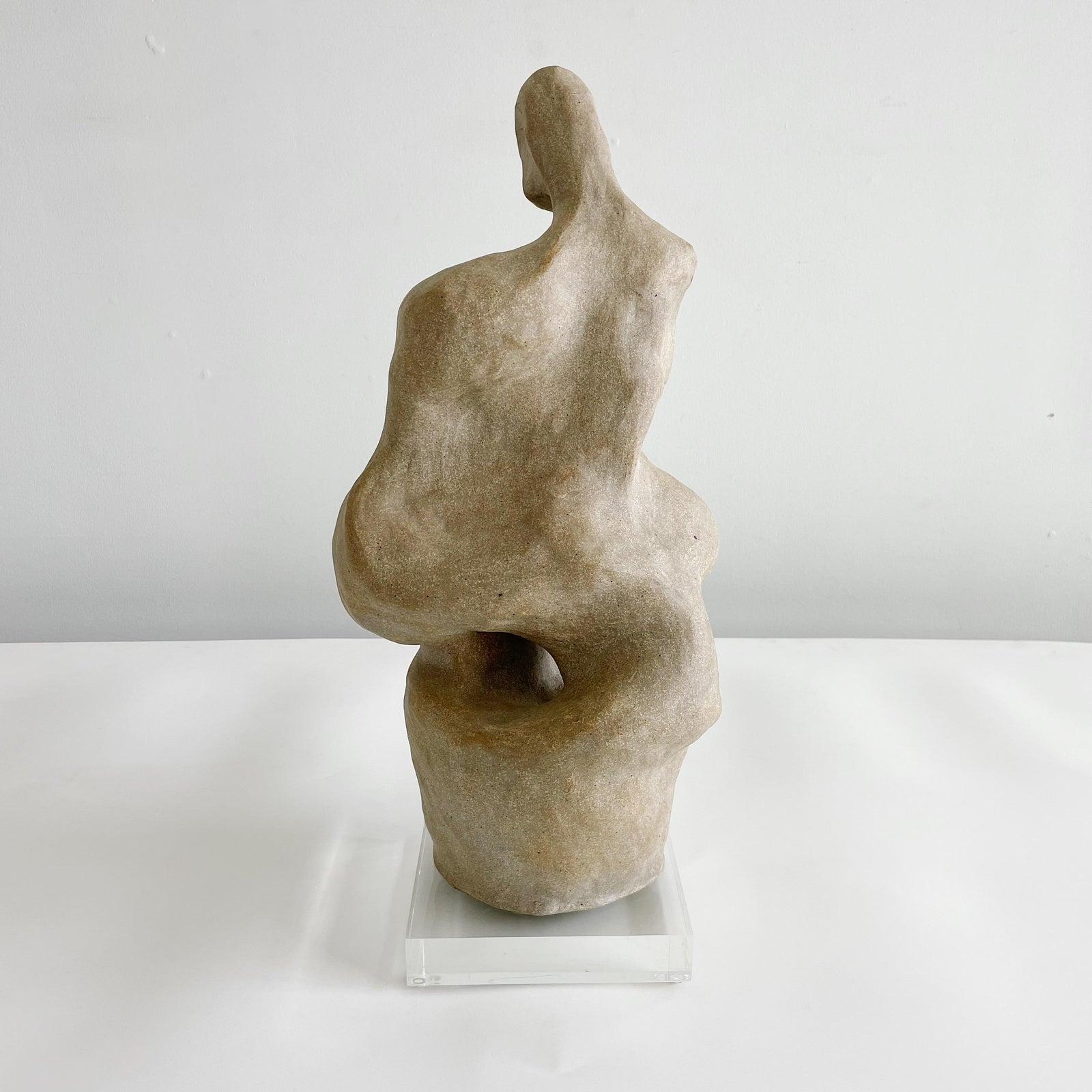 Vintage Studio Pottery Abstract Figural Sculpture In Good Condition In West Palm Beach, FL