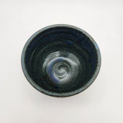 Vintage Studio Pottery Blue Bowl