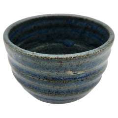 Vintage Studio Pottery Blue Bowl