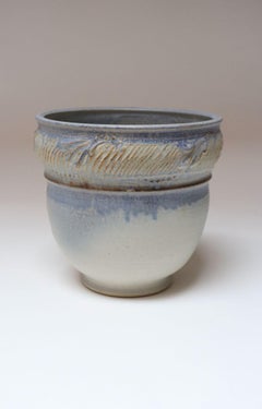Vintage Studio Pottery Blue Ombré Planter by Deanna Nichols