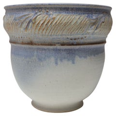 Vintage Studio Pottery Blue Ombré Planter by Deanna Nichols