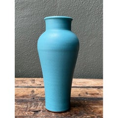 Vase bleu vintage Studio Pottery