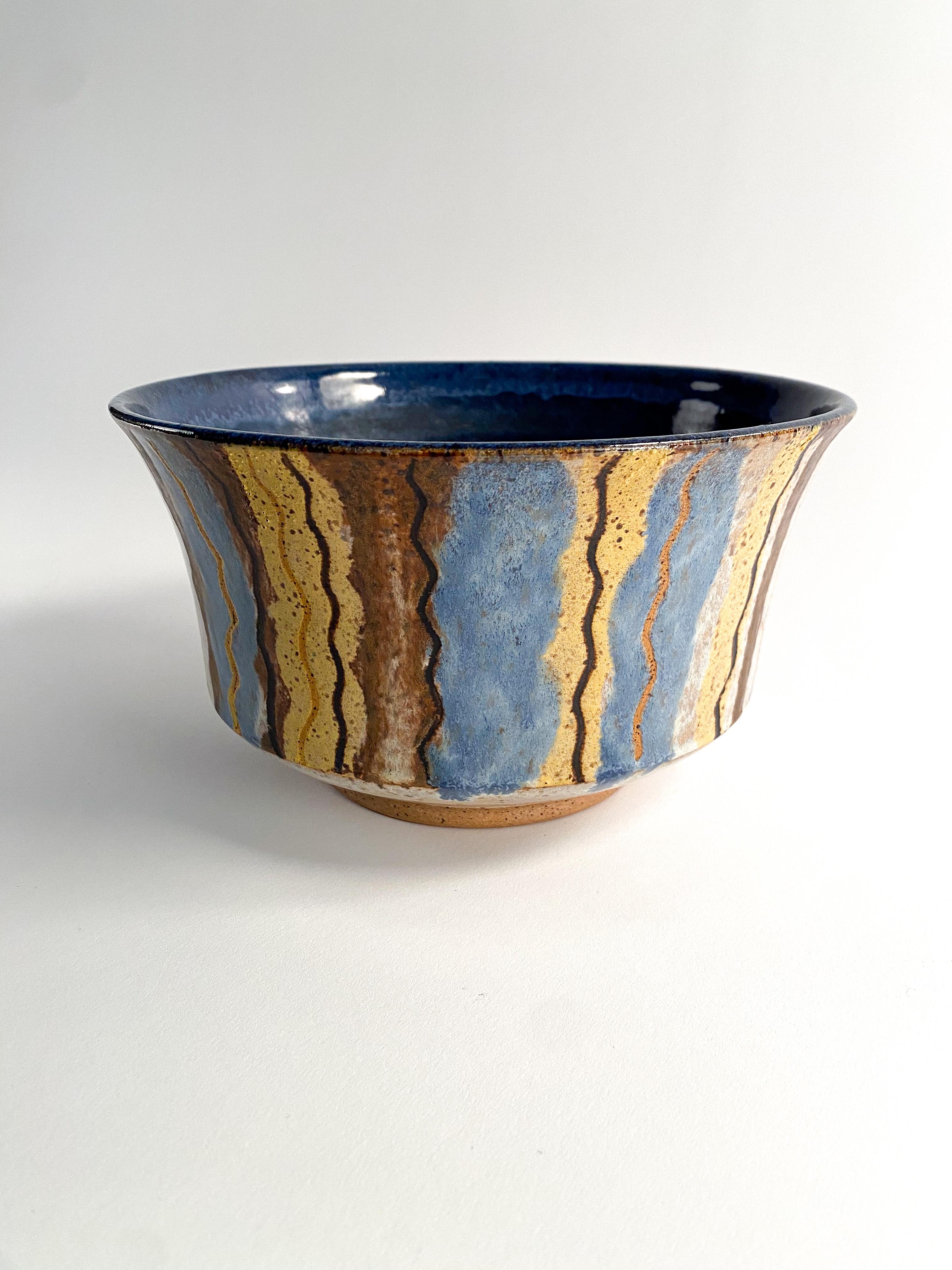 Mid-Century Modern Vintage Studio Pottery Bowl For Sale