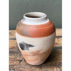 Vintage Studio Pottery Burnished Ceramic Vase