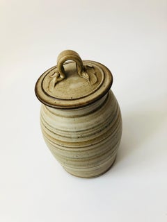 Vintage Studio Pottery Canister by Tim Wedel