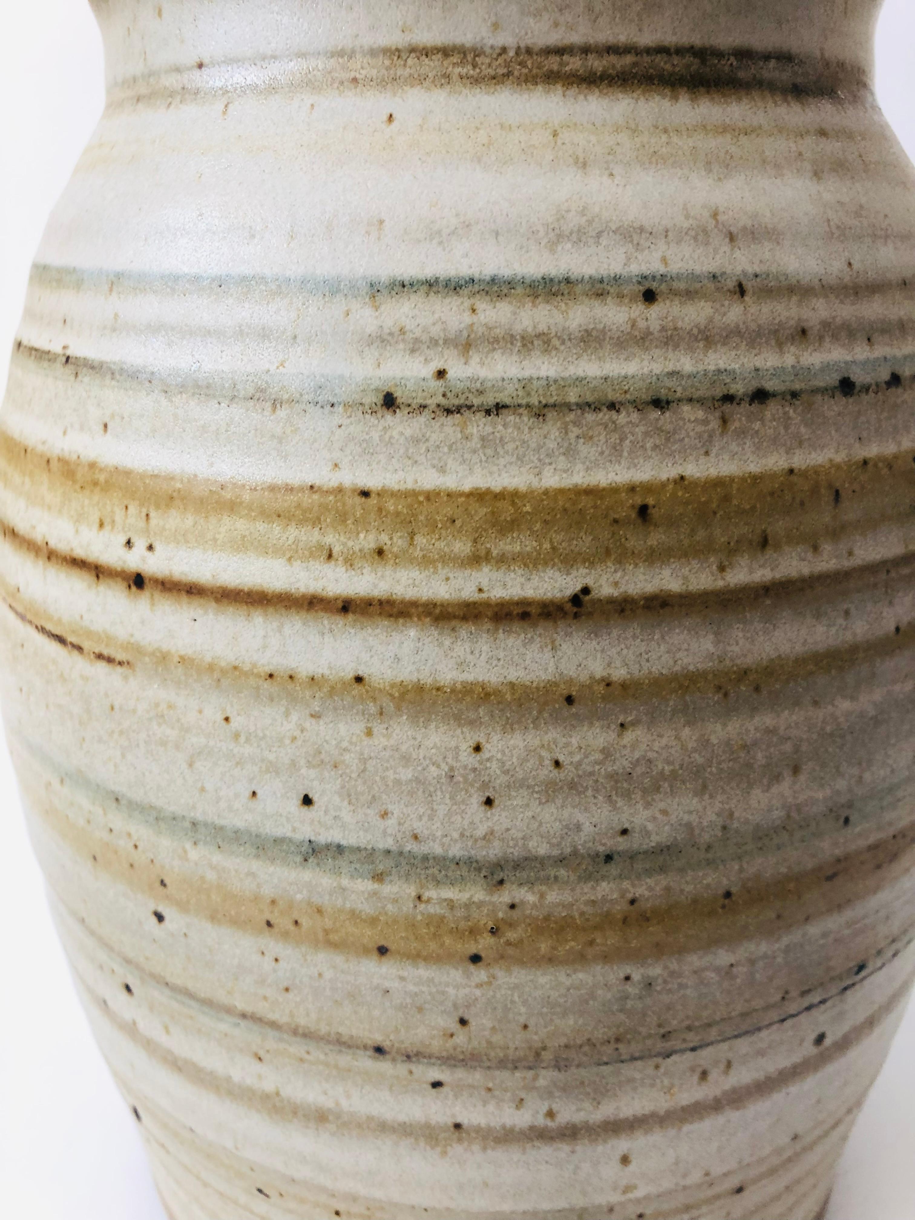 Organic Modern Vintage Studio Pottery Canister by Tim Wedel